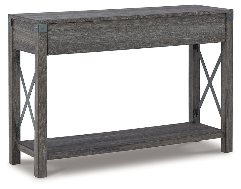 Freedan - Console Sofa Table - Grayish Brown - R&R Furniture Gallery (Fountain Valley, CA)