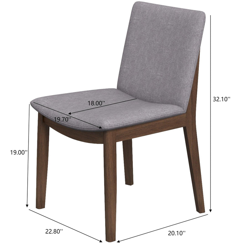 Laura - Mid-Century Modern Solid Wood Dining Chair (Set of 2) - R&R Furniture Gallery (Fountain Valley, CA)