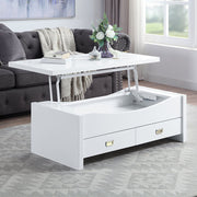 Ramiel - Coffee Table With Lift Top - High Gloss White - R&R Furniture Gallery (Fountain Valley, CA)