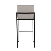 Lumi Source Fuji high back barstool with contemporary elegant design, featuring cushioned seat and sleek modern style.