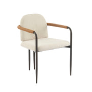 Modern Dining Chair Set With Durable Iron Frame And Comfortable Fabric Upholstery - R&R Furniture Gallery (Fountain Valley, CA)
