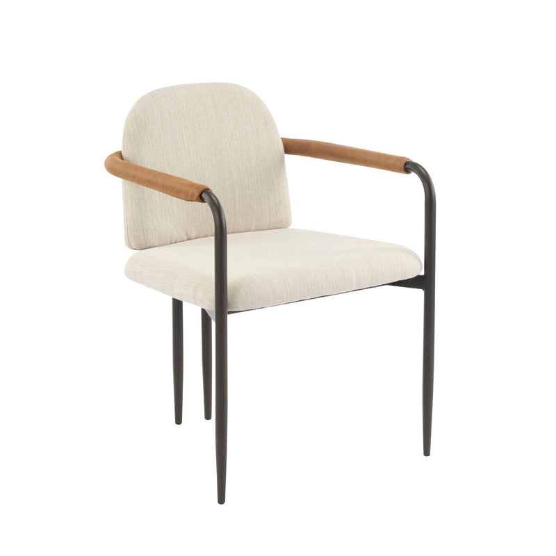 Modern Dining Chair Set With Durable Iron Frame And Comfortable Fabric Upholstery - R&R Furniture Gallery (Fountain Valley, CA)