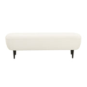 Denise - Boucle Bench - Cream - R&R Furniture Gallery (Fountain Valley, CA)