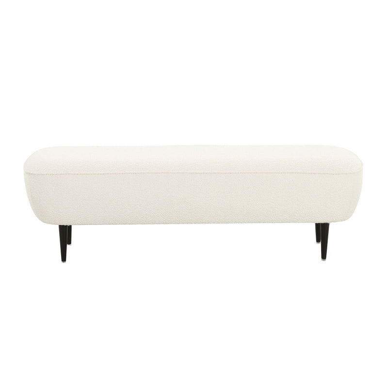 Denise - Boucle Bench - Cream - R&R Furniture Gallery (Fountain Valley, CA)