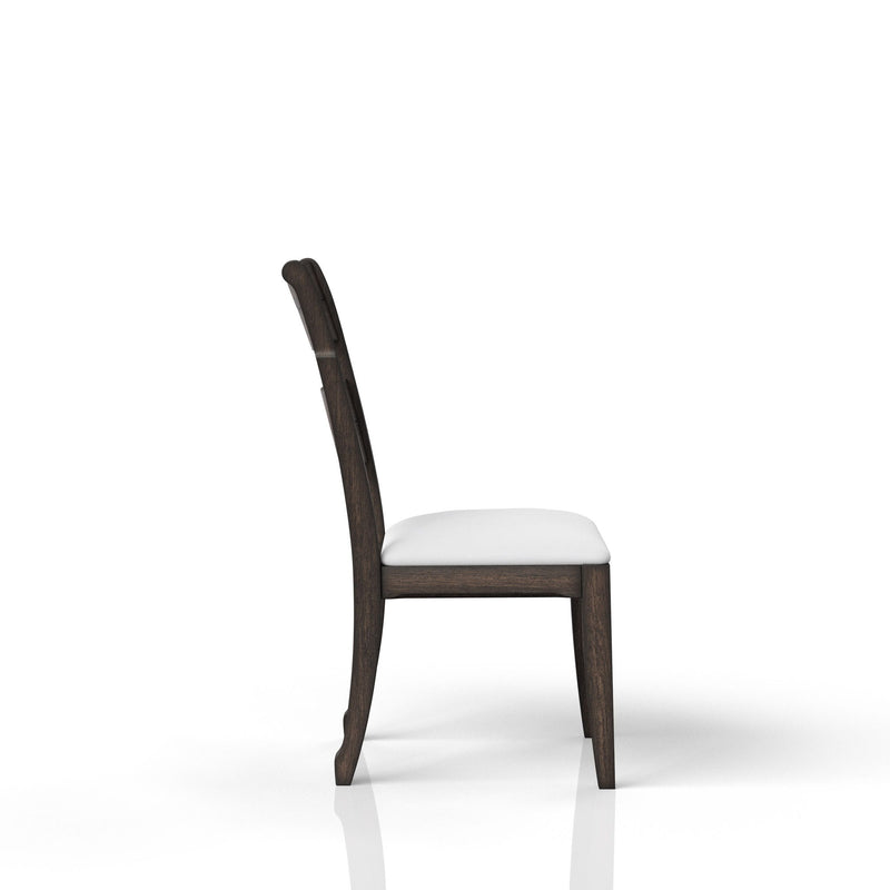 Upholstered Seat Side Chair - Chocolate - R&R Furniture Gallery (Fountain Valley, CA)