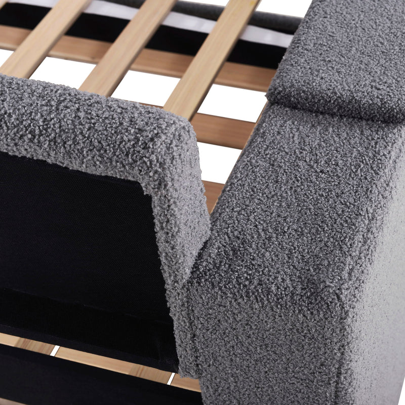 Upholstered Daybed With Storage Armrests, Trundle And Latest Integrated tooth Audio System - R&R Furniture Gallery (Fountain Valley, CA)