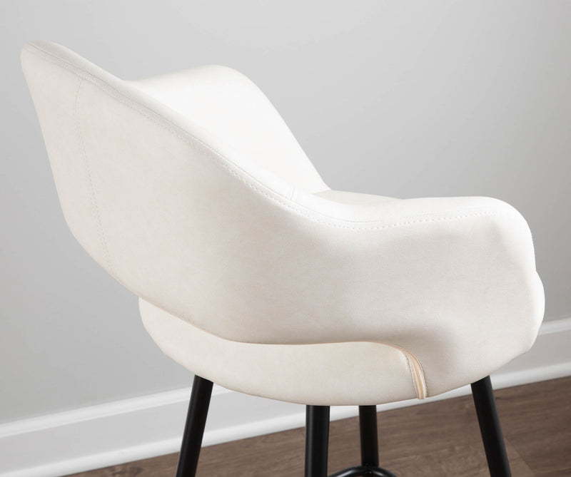 Set of two Lumi Source Margarite contemporary barstools with sleek design and modern style, perfect for kitchen or bar area.