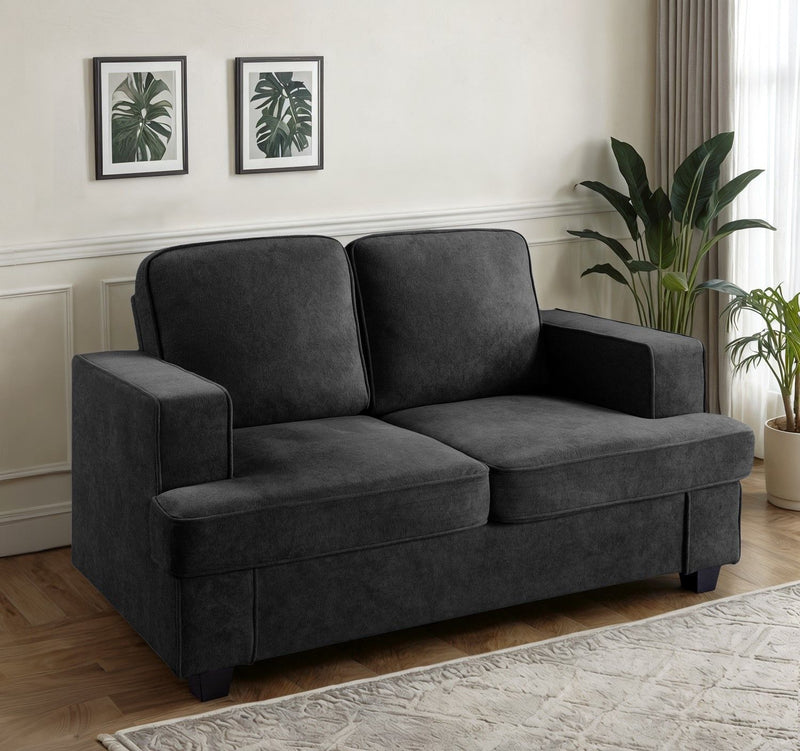 Modern Loveseat, Comfortable 2 Seater Couch With Deep Seating, Loose Back Cushions, Wide Arms - R&R Furniture Gallery (Fountain Valley, CA)