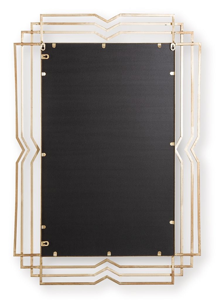 Claybrook - Accent Mirror - Gold Finish - R&R Furniture Gallery (Fountain Valley, CA)
