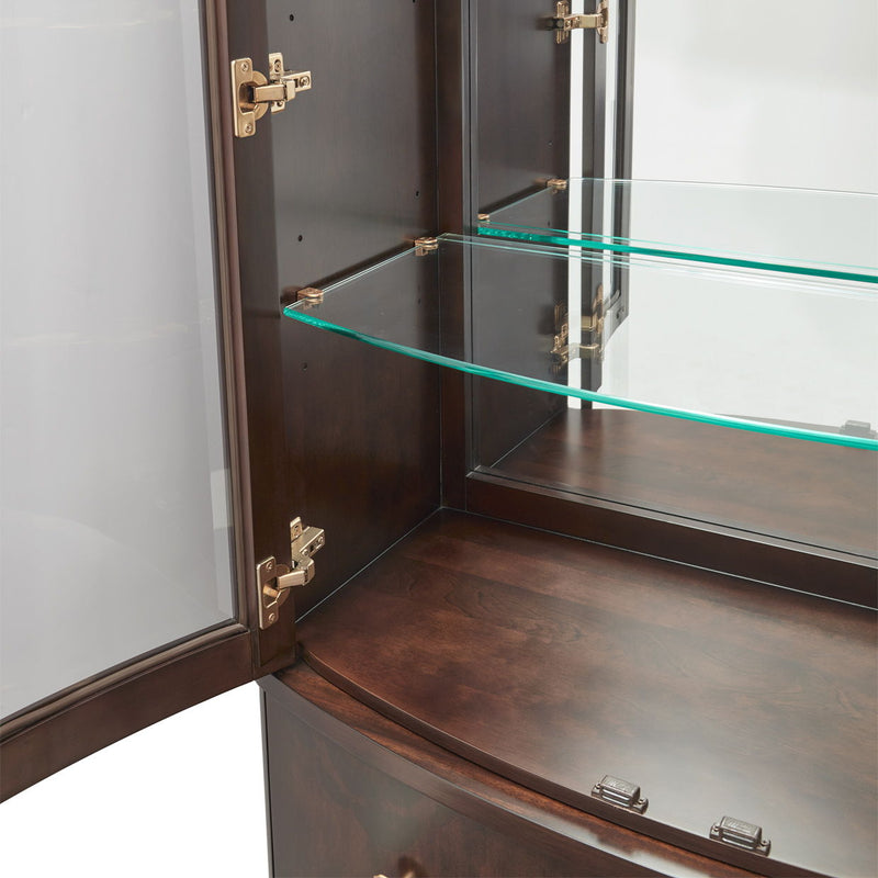 Camellia Field - Display Cabinet - Dark Brown - R&R Furniture Gallery (Fountain Valley, CA)