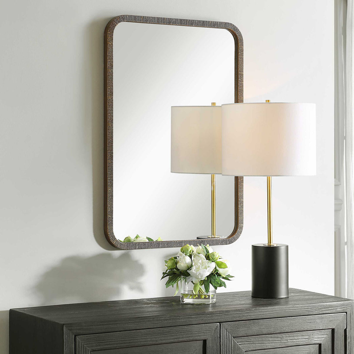 32" Mirror - Gold