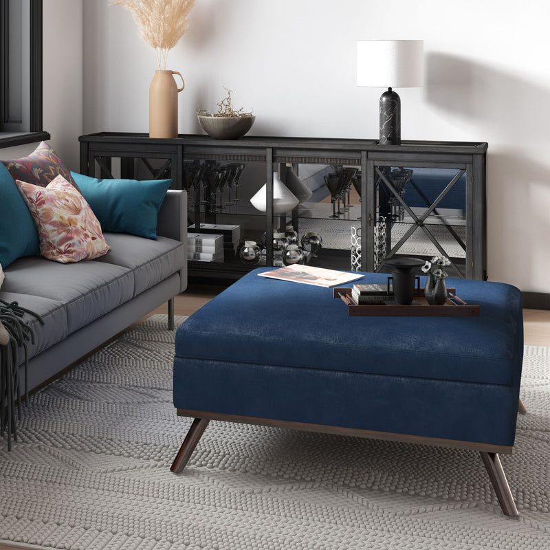 Owen - Multifunctional Square Coffee Table Storage Ottoman - R&R Furniture Gallery (Fountain Valley, CA)