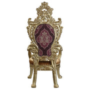 Bernadette - Arm Chair (Set of 2) - Pattern Fabric & Gold - R&R Furniture Gallery (Fountain Valley, CA)