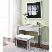 Noralie - Vanity Desk - Faux Diamonds & Mirrored - R&R Furniture Gallery (Fountain Valley, CA)