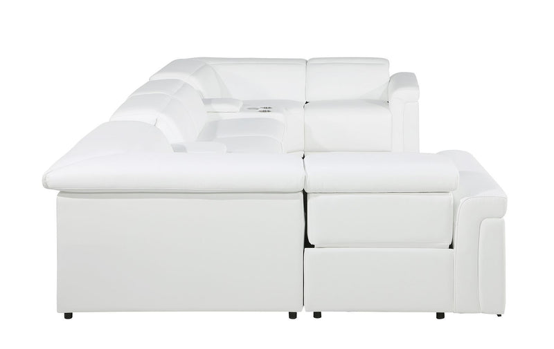 1126 - 8-Piece U-Shaped Sectional Sofa In With 2 Power Recliners & Power Headrests