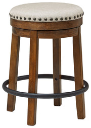 Valebeck - Upholstered Swivel Stool - R&R Furniture Gallery (Fountain Valley, CA)