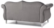 Glory Furniture stylish flared arm loveseat with plush cushions and modern design, perfect for a cozy living room setting.