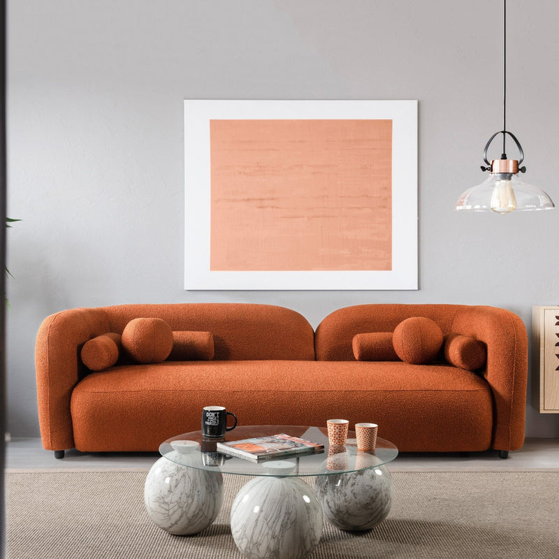 Donna - Japandi Style, Boucle Sofa - R&R Furniture Gallery (Fountain Valley, CA)