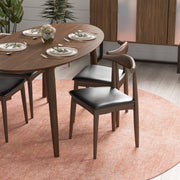 Destiny - Dining Chairs (Set of 2) - Black / Dark Brown - R&R Furniture Gallery (Fountain Valley, CA)