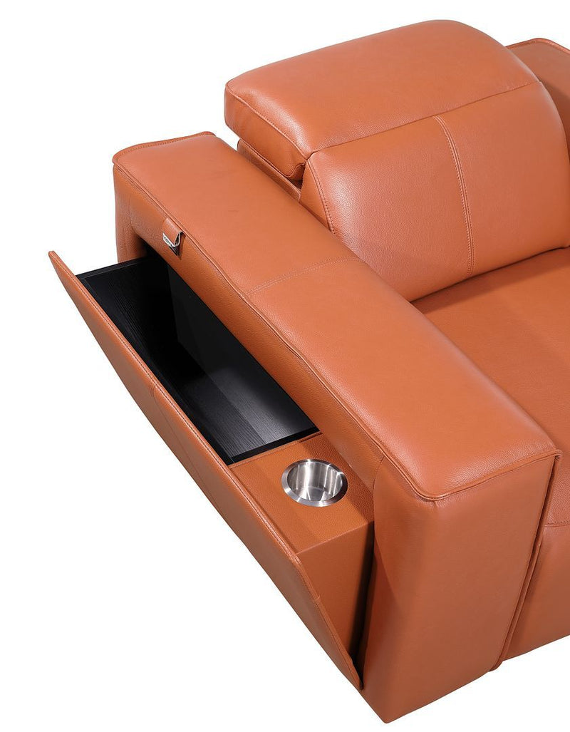 1224 - 3-Piece Modular Power Reclining Sofa In With 3 Power Recliners & Power Headrests