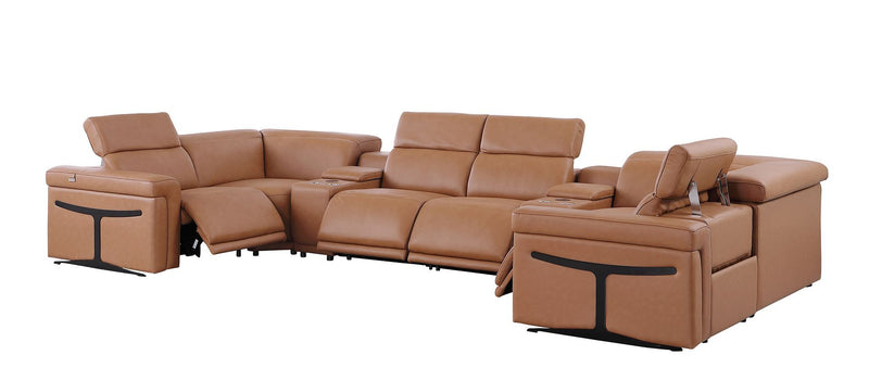 1126 - 8-Piece U-Shaped Sectional Sofa In With 4 Power Recliners & Power Headrest
