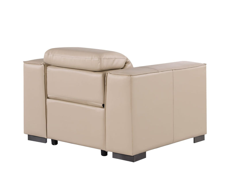 1208 - Leather Power Reclining Chair With Power Headrest