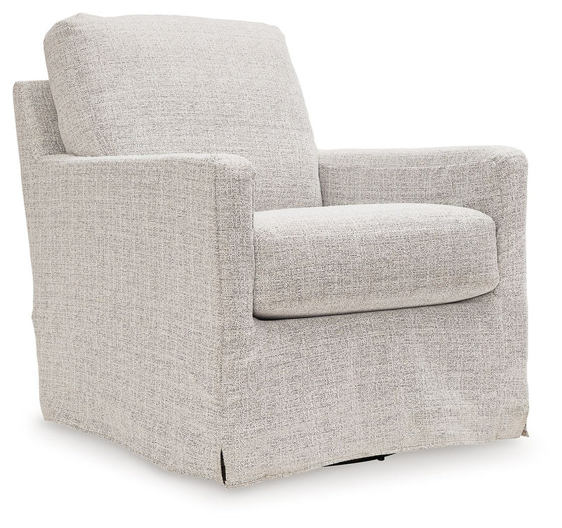 Nenana Next-Gen Nuvella - Swivel Glider Accent Chair - R&R Furniture Gallery (Fountain Valley, CA)
