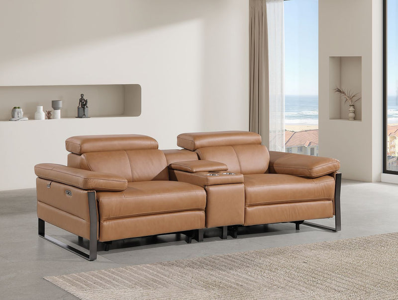 1246 - Console Loveseat With Power Headrest - R&R Furniture Gallery (Fountain Valley, CA)