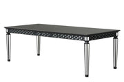 Varian II - Dining Table - Mirrored & Black - R&R Furniture Gallery (Fountain Valley, CA)