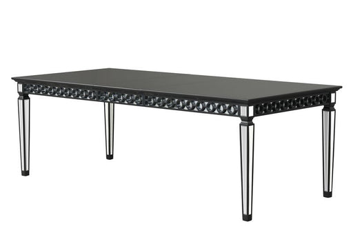 Varian II - Dining Table - Mirrored & Black - R&R Furniture Gallery (Fountain Valley, CA)