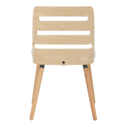 Lumi Source Trevi mid-century modern dining side chair with wooden legs and upholstered seat, stylish contemporary design
