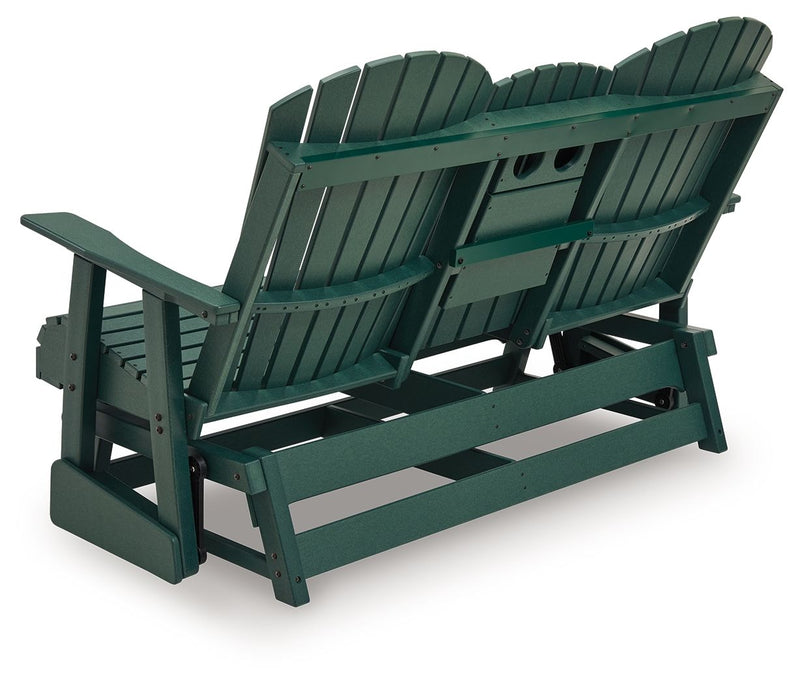 Shell Beach - Loveseat Glider - Green - R&R Furniture Gallery (Fountain Valley, CA)