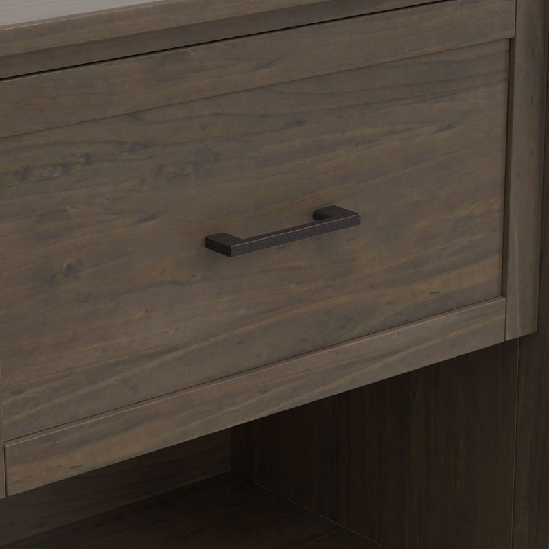 Ela - Bedside Table - Smoky Brown - R&R Furniture Gallery (Fountain Valley, CA)