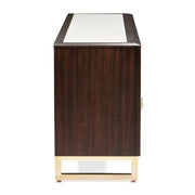 Belmont Place - Media Cabinet - White / Dark Brown - R&R Furniture Gallery (Fountain Valley, CA)