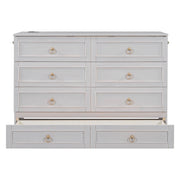 DreamHaus cabinet bed with large drawers, stylish design, showcasing the sleek, space-saving Murphy bed in a modern interior setting.