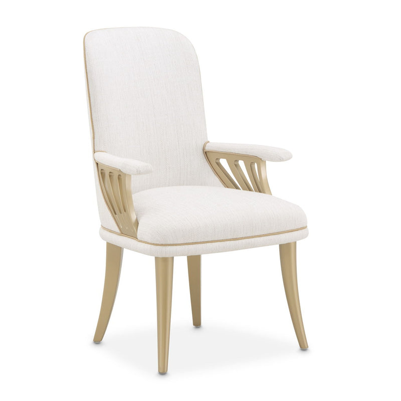 La Terrazza - Dining Arm Chair (Set of 2) - Creamy Pearl - R&R Furniture Gallery (Fountain Valley, CA)