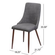 Mid Century Modern Fabric Armless Dining Chair - R&R Furniture Gallery (Fountain Valley, CA)