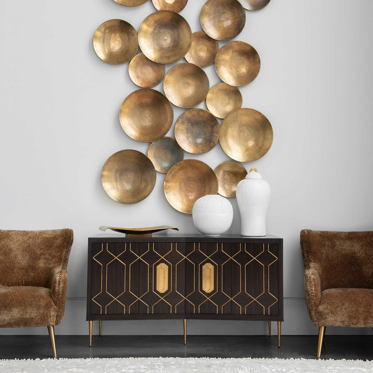 Put A Hex On You - Cabinet - Brown / Gold