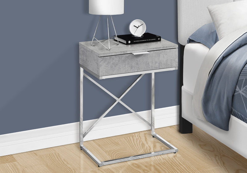 Accent Side Table, Storage Drawer, Spacious Tabletop, Contemporary & Modern - R&R Furniture Gallery (Fountain Valley, CA)