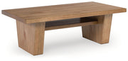 Kristiland - Rectangular Cocktail Table - Light Brown - R&R Furniture Gallery (Fountain Valley, CA)