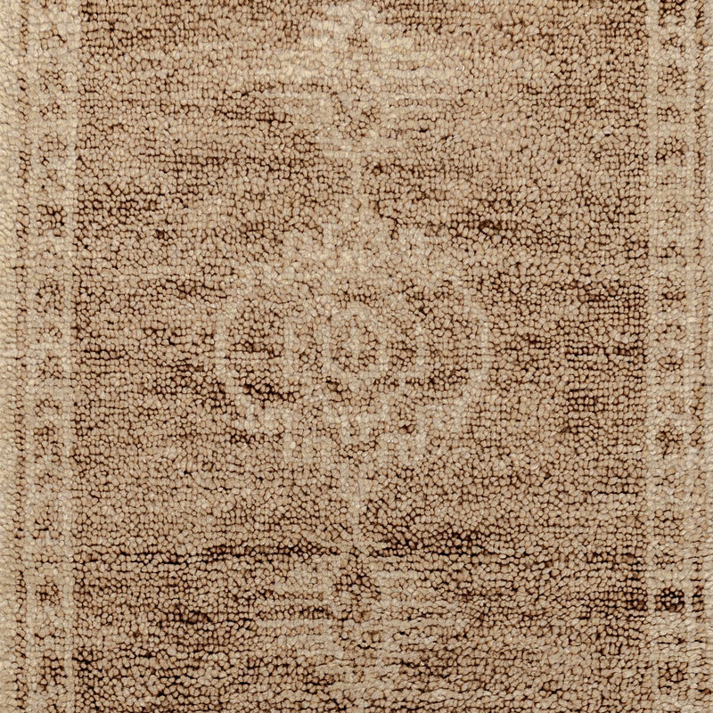 Classic Home Luxor Cairo hand-knotted rug with intricate geometric patterns in warm earthy tones.