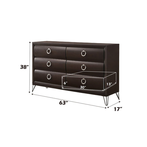 Tablita - Dresser - Dark Merlot - R&R Furniture Gallery (Fountain Valley, CA)