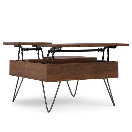 Hunter - Square Lift Top Coffee Table - Walnut - R&R Furniture Gallery (Fountain Valley, CA)