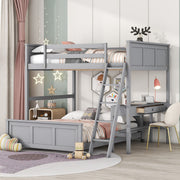 Full Over Full Bunk Bed With Desk - R&R Furniture Gallery (Fountain Valley, CA)