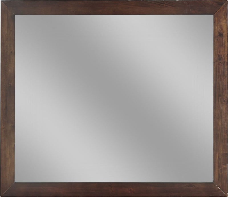 Riva Mirror in Chocolate Brown