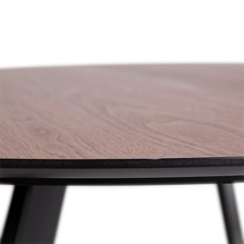 Ladera - Dining Table - Smoked Walnut With Black