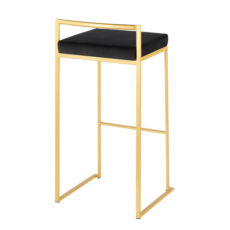 Lumi Source Fuji contemporary glam barstool with quality construction, featuring a sleek design and modern style for stylish seating.