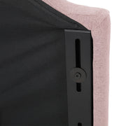 Flanner - Contemporary Fabric Upholstered Twin Headboard - Blush - R&R Furniture Gallery (Fountain Valley, CA)