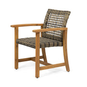 Outdoor Dining Chair Acacia Wood Frame (Set of 2) - R&R Furniture Gallery (Fountain Valley, CA)