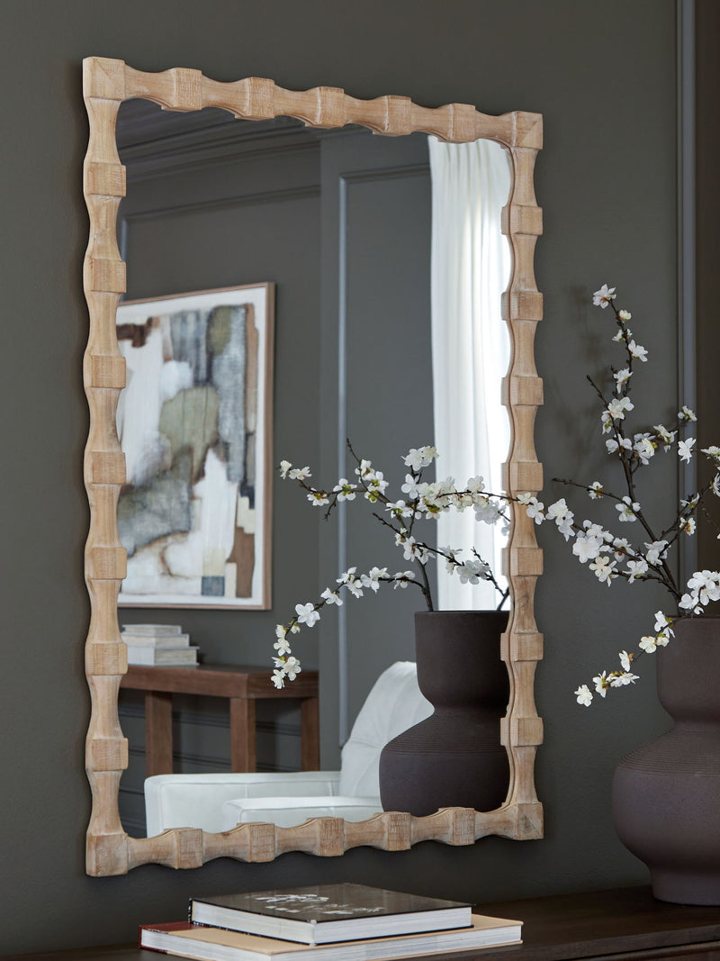 Acelmore - Accent Mirror - Light Brown - R&R Furniture Gallery (Fountain Valley, CA)